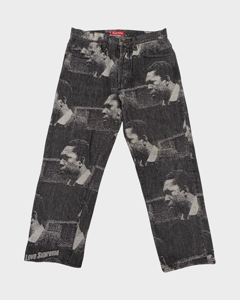 シュプリーム John Coltrane A Love Supreme Regular Jean ボタンフライ デニムパンツ ブラック 30 メンズ