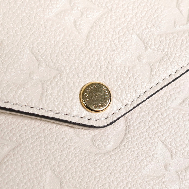 ルイ ヴィトン モノグラム アンプラント ポシェット フェリシー クリーム M82363