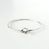 ティファニー ラブノット K18 × SV925 バングル ブレスレット シルバー - NEWSED