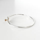 ティファニー ラブノット K18 × SV925 バングル ブレスレット シルバー - NEWSED