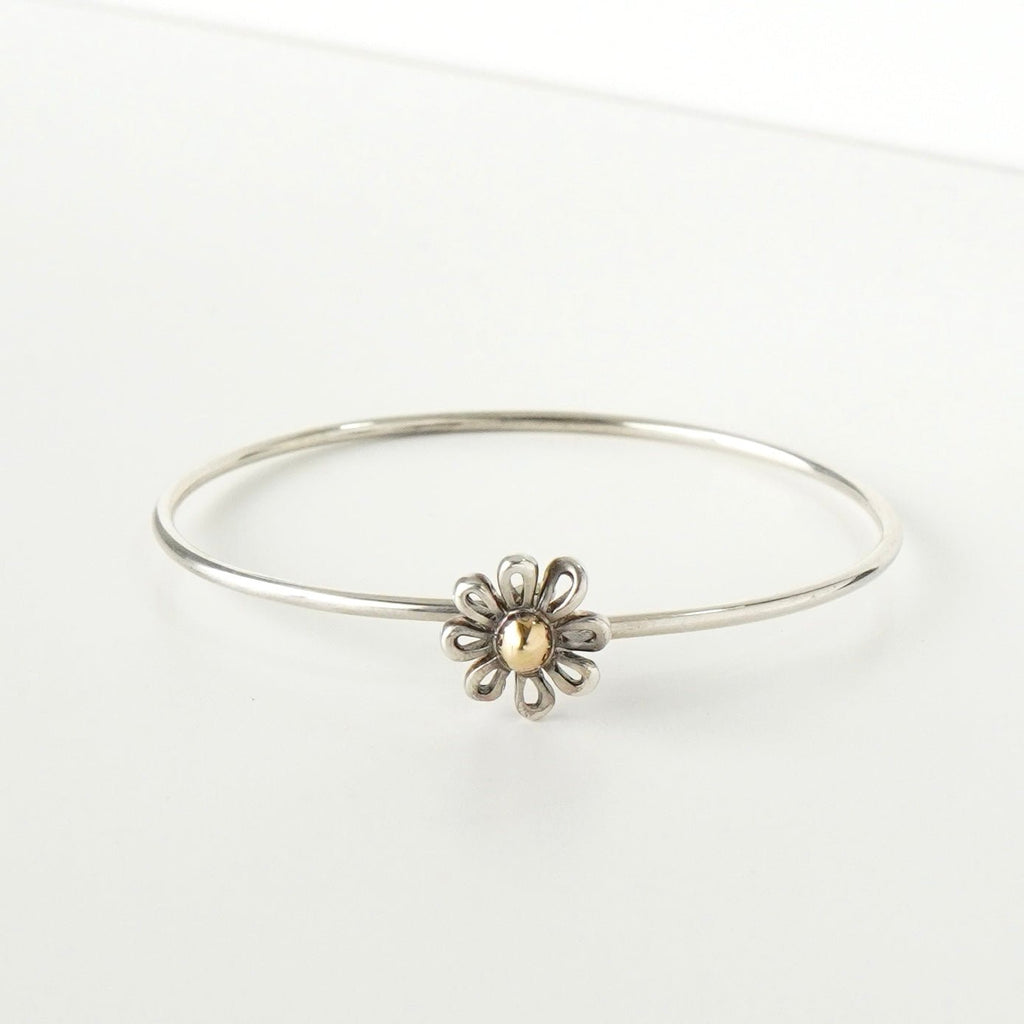 ティファニー デイジー パロマピカソ K18 × SV925 バングル ブレスレット シルバー / ゴールド