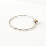 ティファニー ラブノット ロープモチーフ K18 × SV925 バングル ブレスレット シルバー / ゴールド - NEWSED