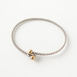 ティファニー ラブノット ロープモチーフ K18 × SV925 バングル ブレスレット シルバー / ゴールド - NEWSED