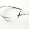 ティファニー フック&アイ ハート K18 × SV925 バングル ブレスレット シルバー / ゴールド