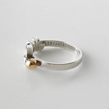 ティファニー フック&アイ K18 × SV925 指輪 リング ゴールド 750 18金 シルバー 10.5号 - NEWSED