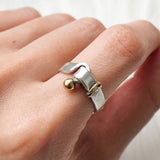 ティファニー フック&アイ K18 × SV925 指輪 リング ゴールド 750 18金 シルバー 11号 - NEWSED