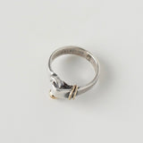 ティファニー フック&アイ K18 × SV925 指輪 リング ゴールド 750 18金 シルバー 11号 - NEWSED