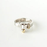 ティファニー フック&アイ K18 × SV925 指輪 リング ゴールド 750 18金 シルバー 12号 - NEWSED