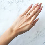 ティファニー フック&アイ K18 × SV925 指輪 リング ゴールド 750 18金 シルバー 7号 - NEWSED