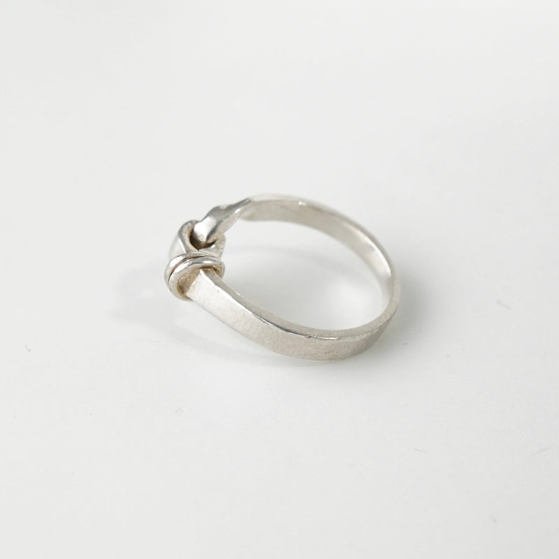 ティファニー フック&アイ K18 × SV925 指輪 リング ゴールド 750 18金