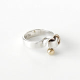 ティファニー フック&アイ K18 × SV925 指輪 リング ゴールド 750 18金 シルバー 8号 - NEWSED