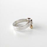 ティファニー フック&アイ K18 × SV925 指輪 リング ゴールド 750 18金 シルバー 8号 - NEWSED