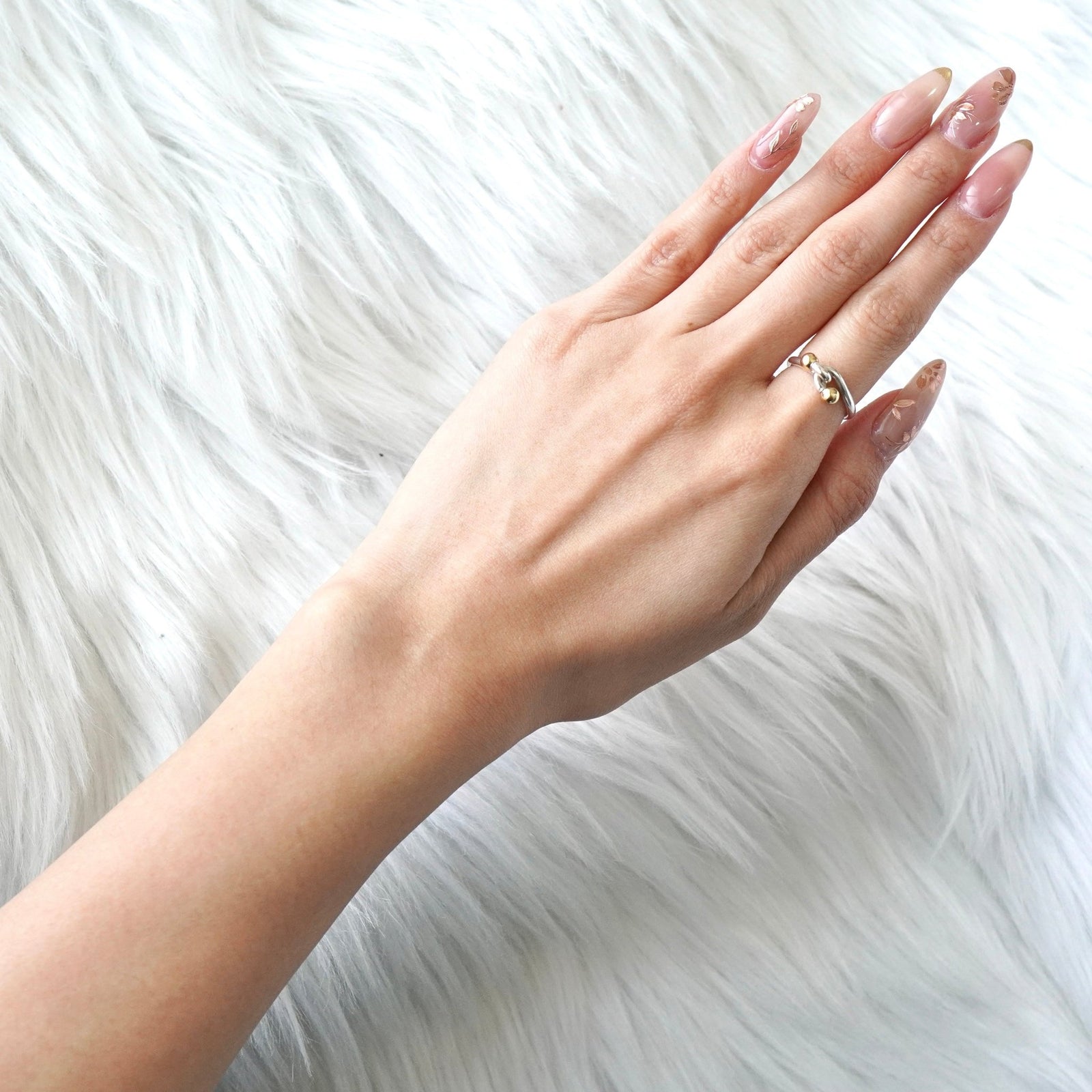 ティファニー フック&アイ K18 × SV925 指輪 リング ゴールド 750 18金