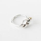 ティファニー ラブノット K18 × SV925 指輪 リング ゴールド 750 18金 シルバー 9号 - NEWSED