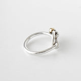 ティファニー ラブノット K18 × SV925 指輪 リング ゴールド 750 18金 シルバー 9号 - NEWSED