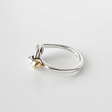 ティファニー ラブノット K18 × SV925 指輪 リング ゴールド 750 18金 シルバー 9号 - NEWSED