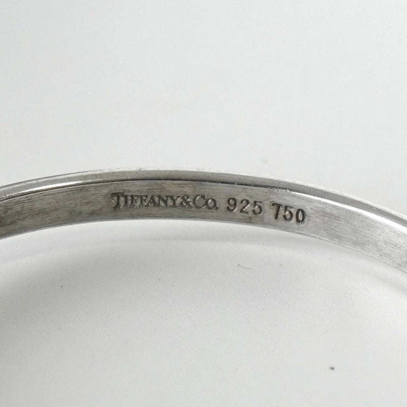 ティファニー フック＆アイ K18 × SV925 バングル ブレスレット コンビ