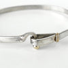 ティファニー フック＆アイ K18 × SV925 バングル ブレスレット コンビ 750 18金 シルバー925