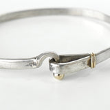 ティファニー フック＆アイ K18 × SV925 バングル ブレスレット コンビ 750 18金 シルバー925 - NEWSED