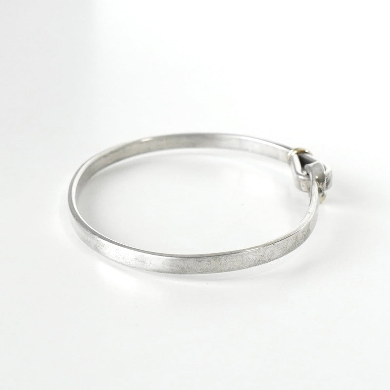 ティファニー フック＆アイ K18 × SV925 バングル ブレスレット コンビ