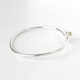 ティファニー ラブノット K18 × SV925 バングル ブレスレット シルバー - NEWSED