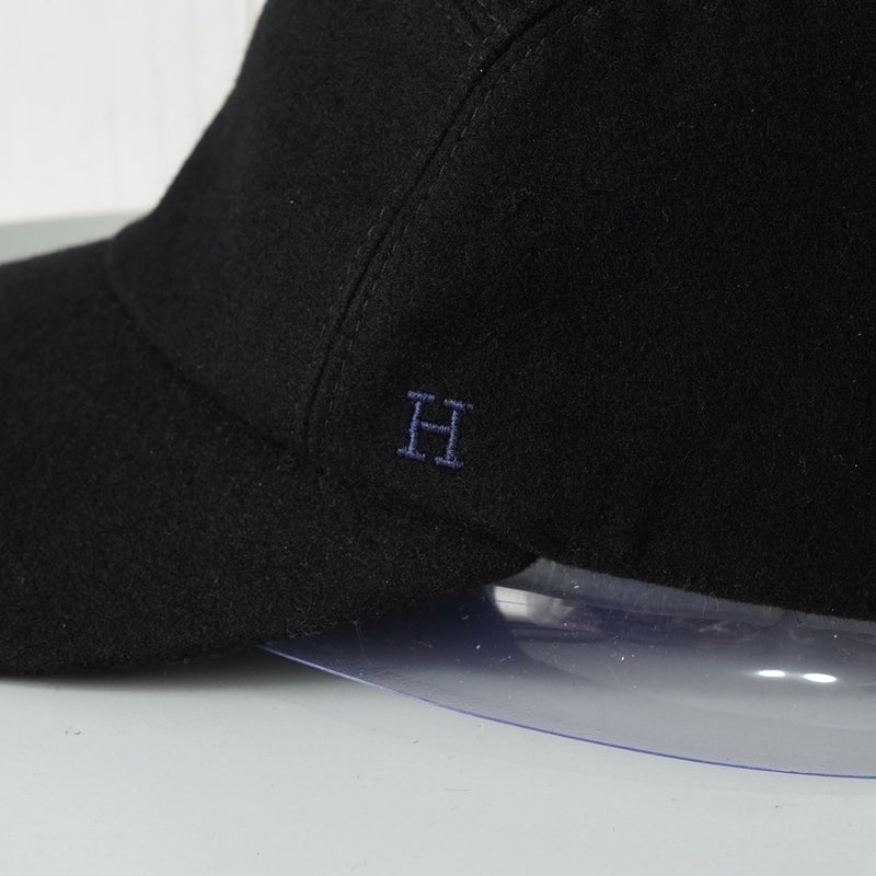 エルメス ライリー ドロップ カシミヤ100% キャップ ブラック