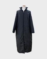 バレンシアガ Kering Padded Raincoat ケリング デムナ初期 フード入り オーバーサイズ 中綿入り ダブルジップアップ コート ブラック 46 メンズ - NEWSED