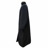 バレンシアガ Kering Padded Raincoat ケリング デムナ初期 フード入り オーバーサイズ 中綿入り ダブルジップアップ コート ブラック 46 メンズ - NEWSED