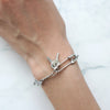 Key Motif Chain Silver Bracelet