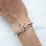 Key Motif Chain Silver Bracelet - NEWSED