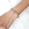 Key Motif Chain Silver Bracelet