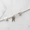 Key Motif Chain Silver Bracelet