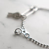 Key Motif Chain Silver Bracelet