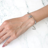 Key Motif Chain Silver Bracelet - NEWSED