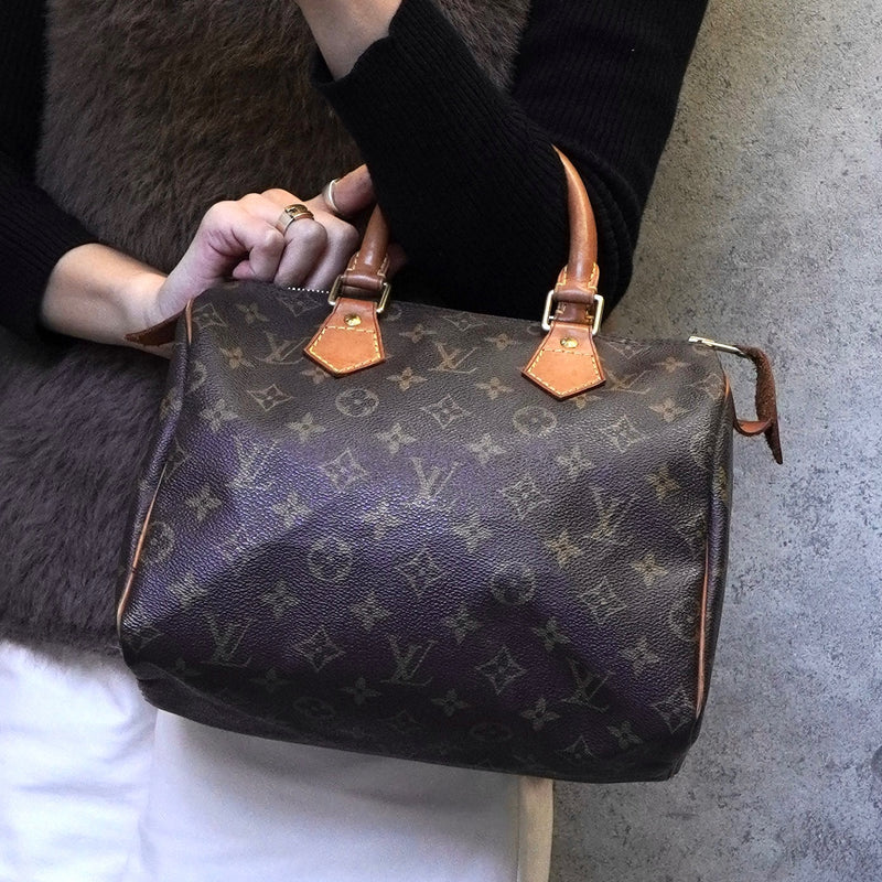 ルイ ヴィトン モノグラム スピーディ25 ミニボストンバッグ ブラウン M41528