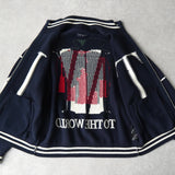 KITH Big Letter New York Full Zip Sweater レーター ニューヨーク フルジップ ニット ネイビー - NEWSED