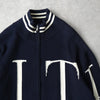 KITH Big Letter New York Full Zip Sweater レーター ニューヨーク フルジップ ニット ネイビー