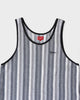 シュプリーム Knit Stripe Tank Top ニット タンクトップ グレー系 メンズ