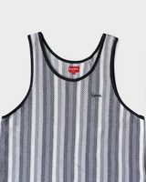 シュプリーム Knit Stripe Tank Top ニット タンクトップ グレー系 メンズ - NEWSED