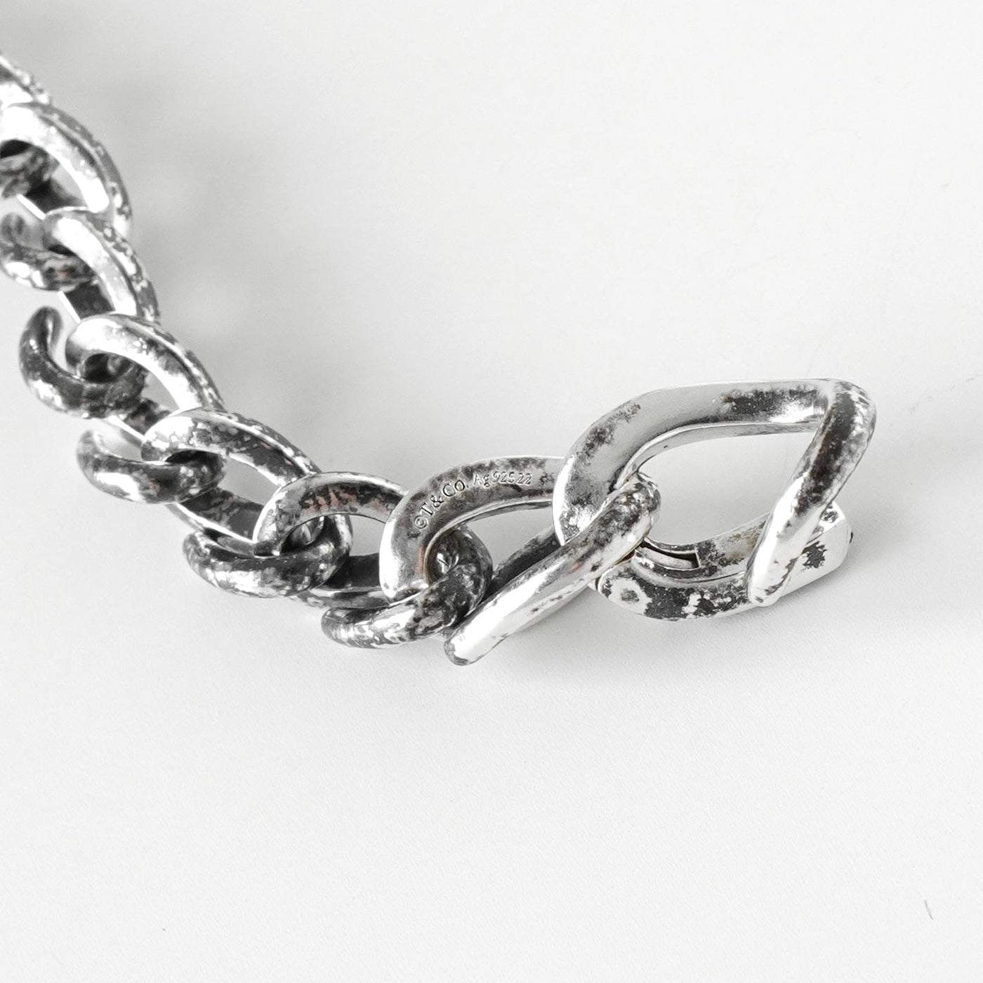 ティファニー フォージ ミディアムリンク ブレスレット ブラック