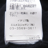 エルメス ハーフジップ ドッキングデザイン 薄手 ニットポロ セーター ネイビー L メンズ - NEWSED