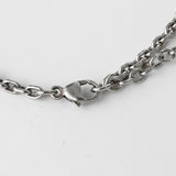 サンローラン パリ シルバー チェーンブレスレット サイズ L - NEWSED