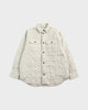 バックサイドクラブ バックロゴプリント キルティングシャツ ジャケット ベージュ L メンズ 未使用品
