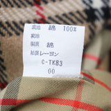 バーバリー 裏ノバチェック柄 ライナー付き 比翼仕立て ステンカラーコート カーキ L メンズ - NEWSED