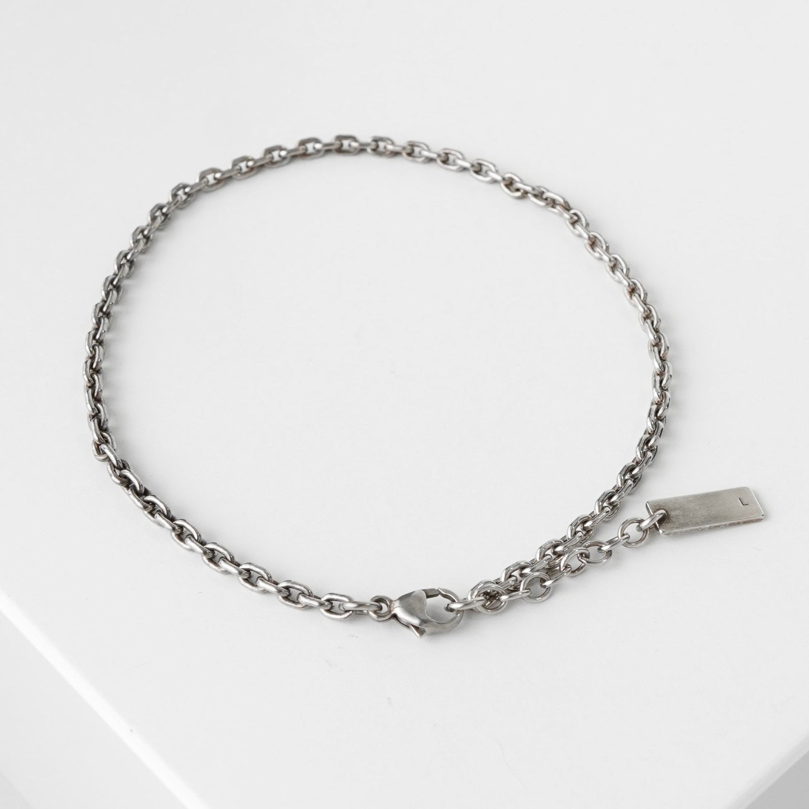 【未使用保管品】サンローラン　シルバー　チェーン　ブレスレット SAINT LAURENT サンローラン、シルバーチェーンブレスレット