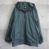 アディダス アノラックパーカー ロゴ刺繍 ハーフジップ グリーン L相当
