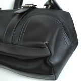 プラダ トライアングルロゴ テスート ポコノ ナイロン レザー トートバッグ ブラック