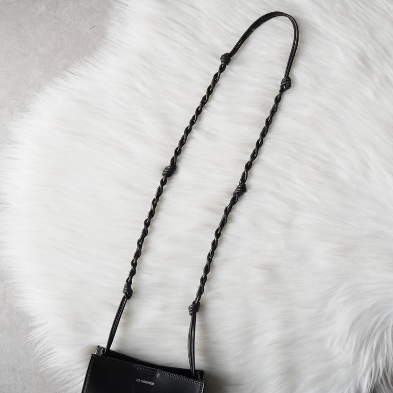 ジルサンダー タングル スモール レザー ショルダーバッグ ブラック