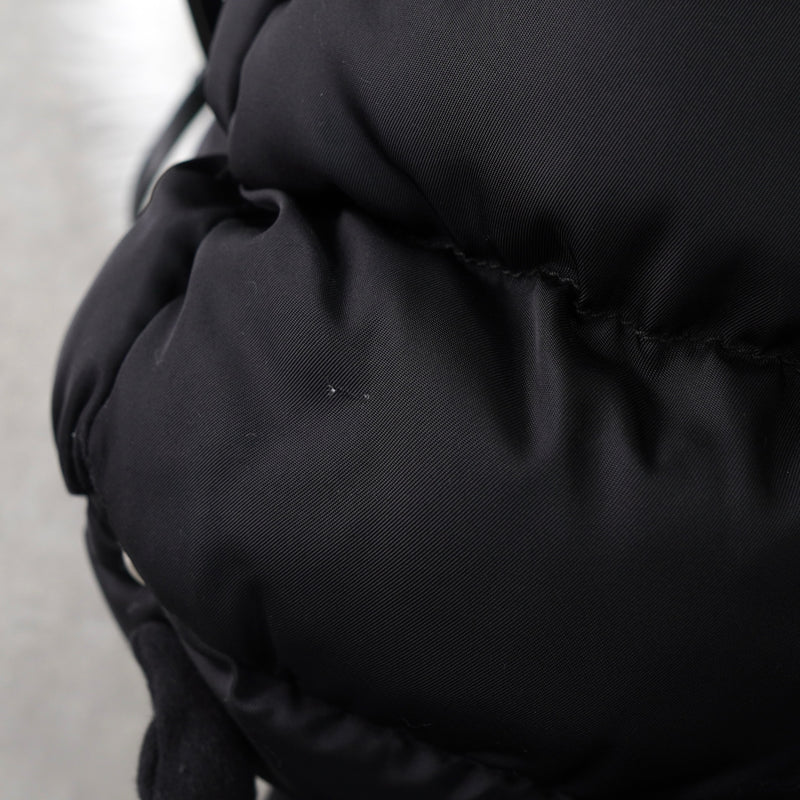 プラダ ナイロン キルティング 2way ハンドバッグ ショルダーバッグ トライアングルロゴ ブラック