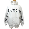 バレンシアガ LARGE FIT HOODIE ダメージ加工 スウェット パーカー オフホワイト 1 メンズ